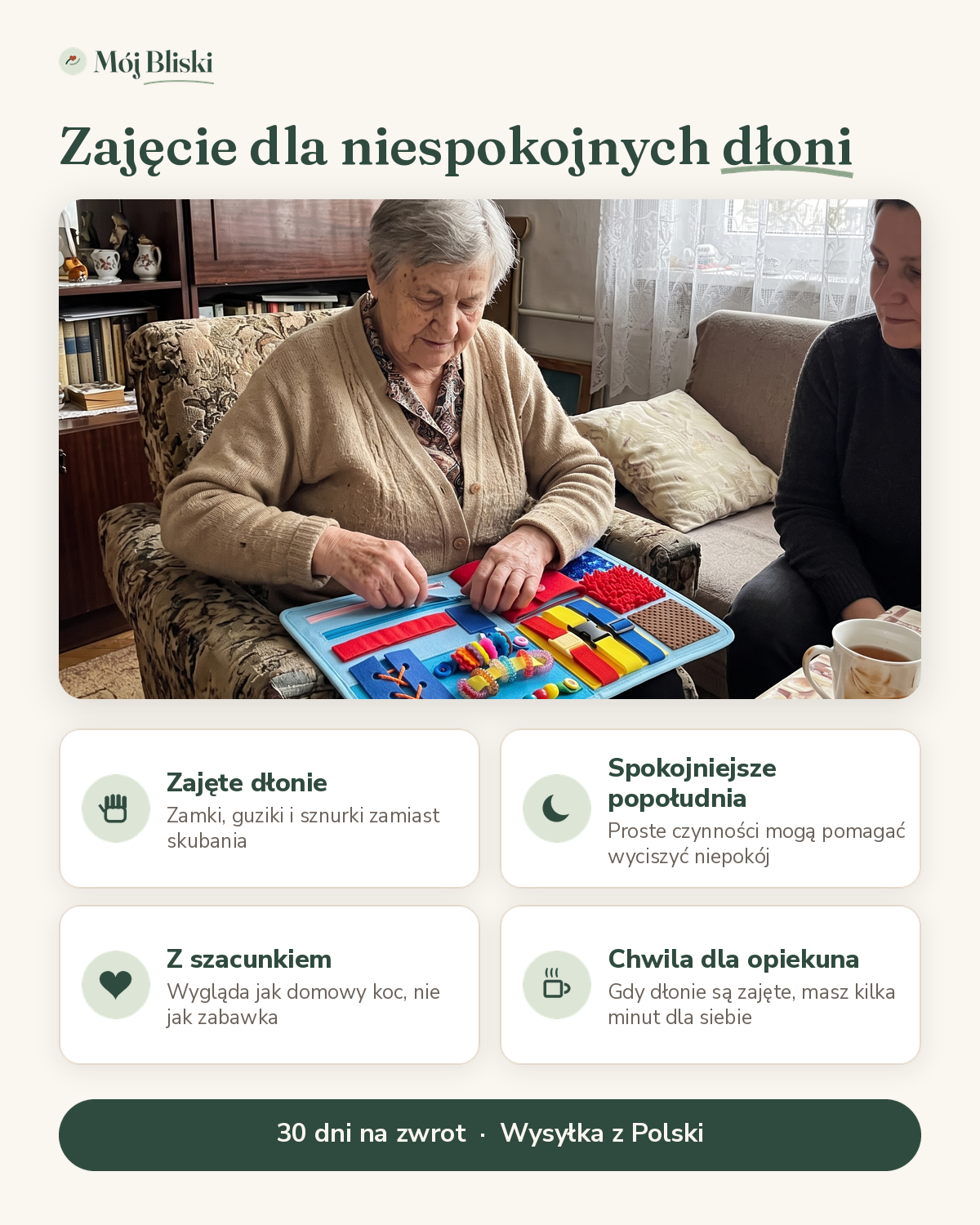 Koc Spokoju – korzyści