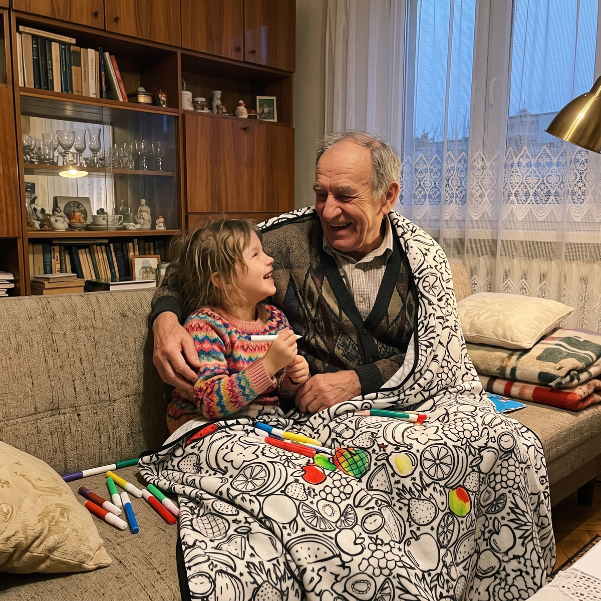Malowany Koc – spokojna chwila z bliskim